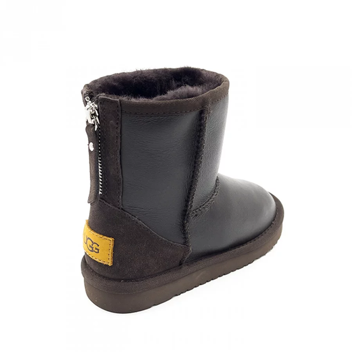 Ugg Kids Zip Metallic Chocolate