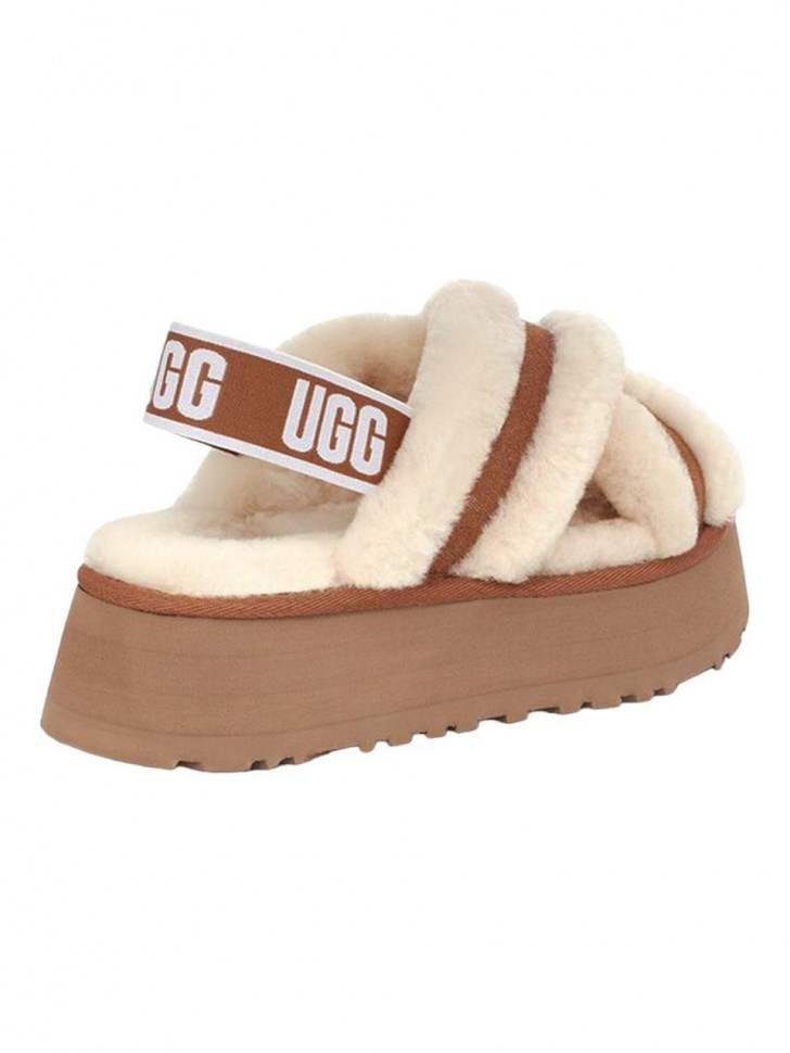 Ugg W Disco Cross Slide Chestnut