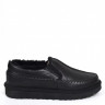 Ugg Stitch Slip - Leather Black