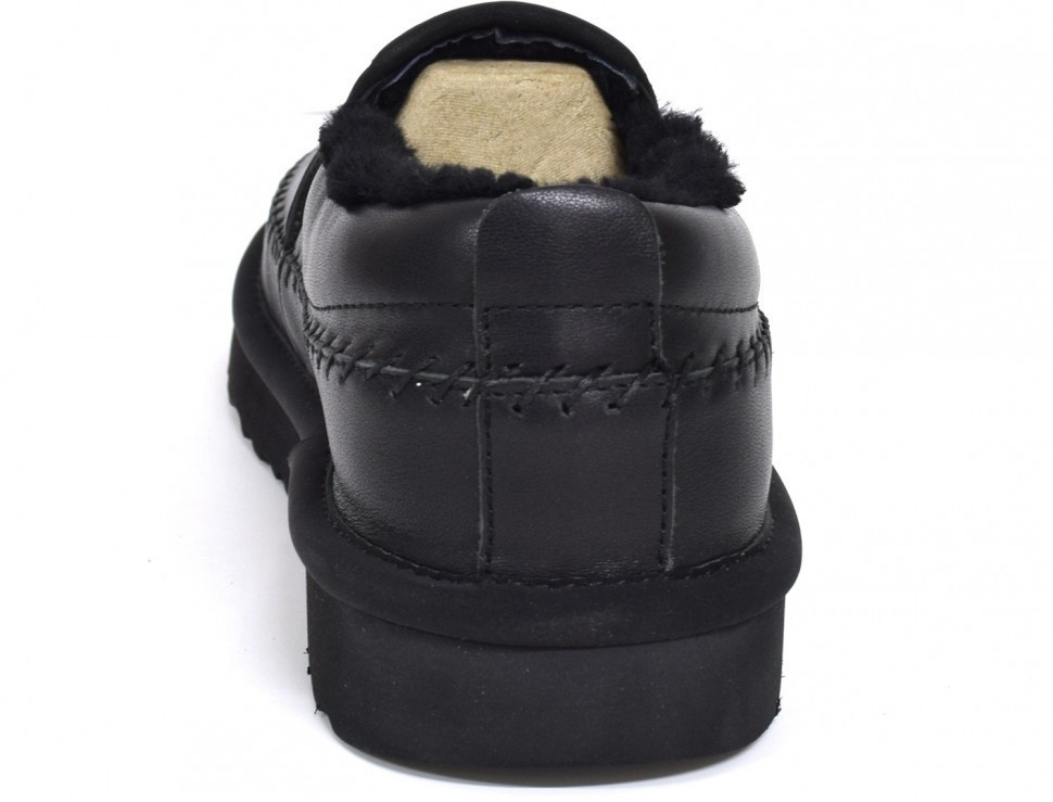 Ugg Stitch Slip - Leather Black