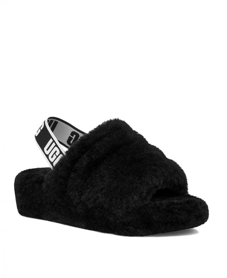 Ugg Fluff Yeah Slide-Black