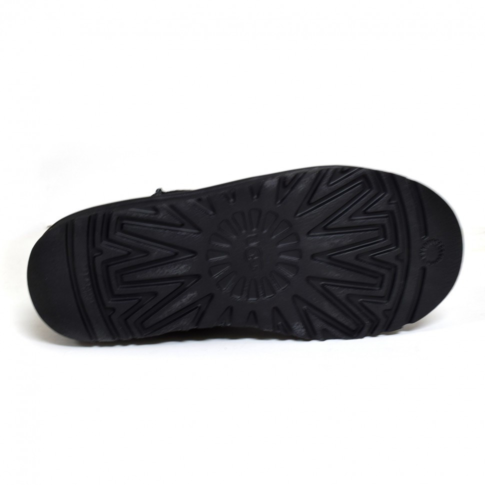 Ugg Mens Classic Ultra Mini Leather Black
