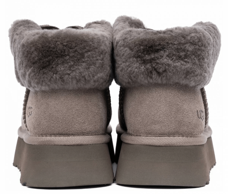 Ugg Funkette Platform Boots - Smoke