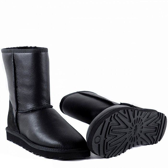 Ugg Men'S Classic Short Metallic Black