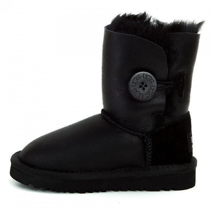Ugg Kids Bailey Button Metallic Black
