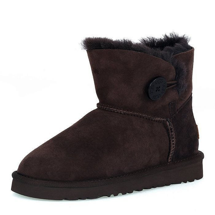 Ugg Mini Bailey Button II Chocolate