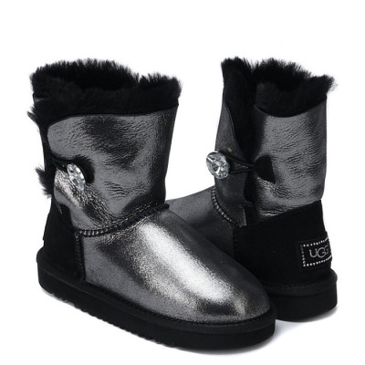 Ugg Kids Bailey Button I Do Black
