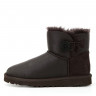 Ugg Mini Bailey Button Metallic Chocolate