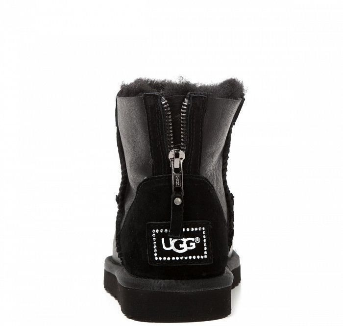 Ugg Zip Mini Metallic Black