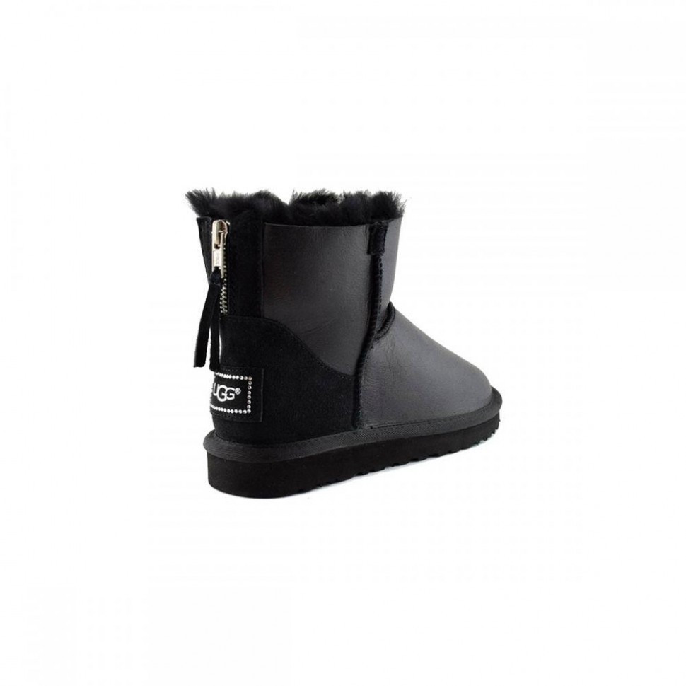 Ugg Zip Mini Metallic Black