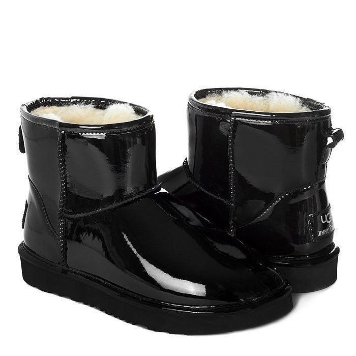 Ugg & Jimmy Choo Mini Patent II Black